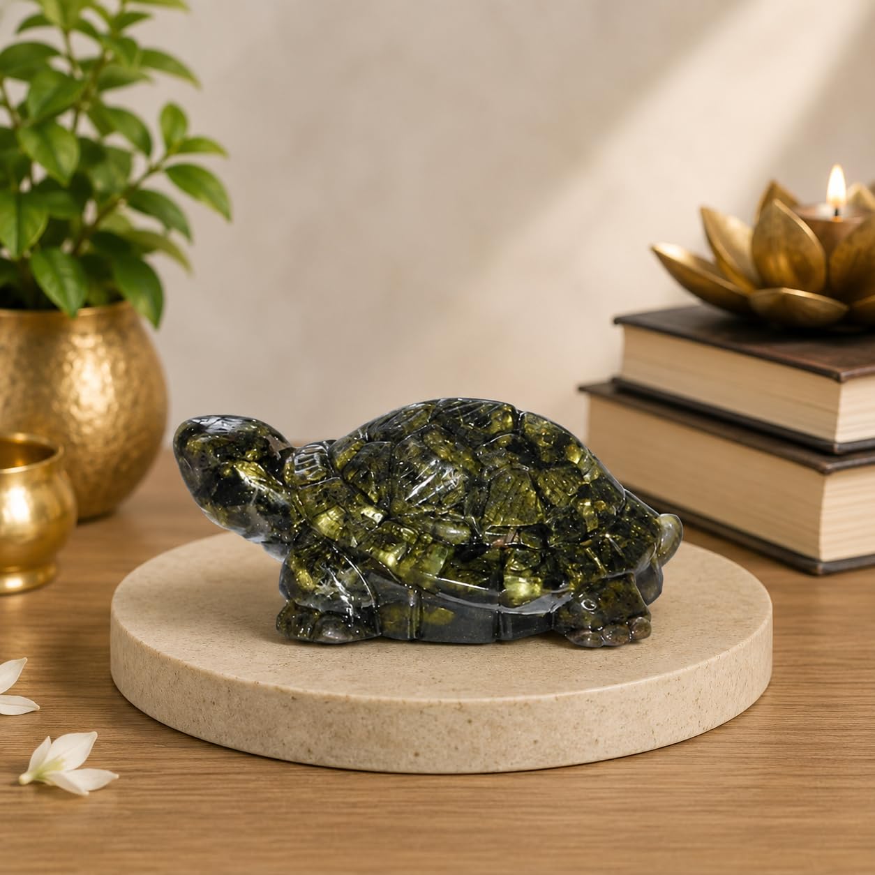 Natural Pyrite Tortoise (Kachhua) (Certified)